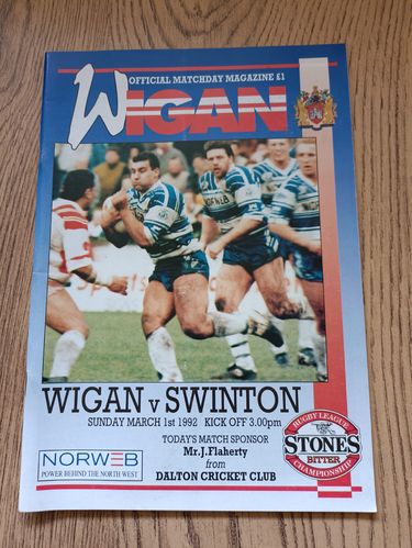 Wigan v Swinton March 1992