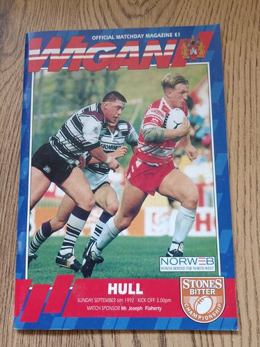 Wigan v Hull Sept 1992