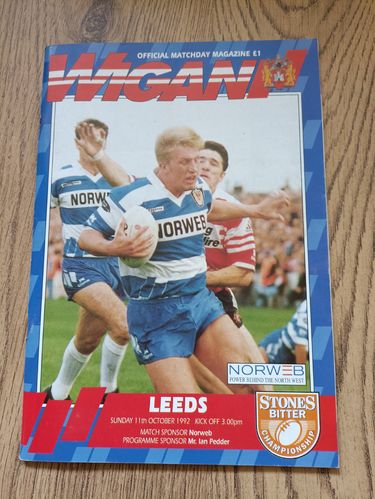 Wigan v Leeds Oct 1992
