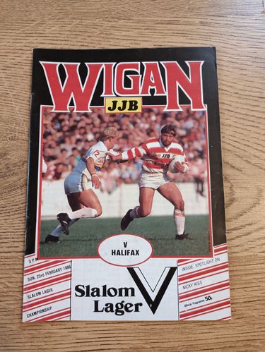 Wigan v Halifax Feb 1986