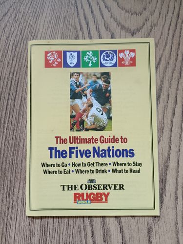 'The Ultimate Guide To The Five Nations' 1994 Observer \ Rugby World Booklet