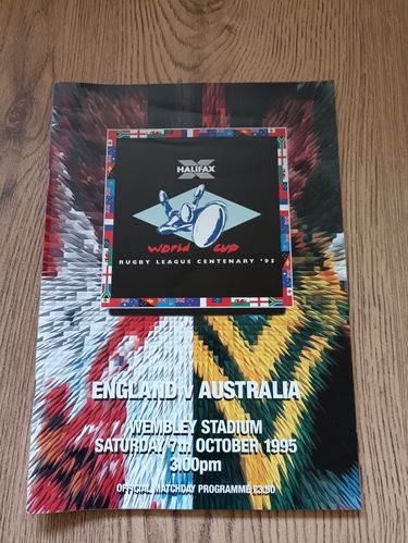 England v Australia 1995 Rugby League World Cup Programme