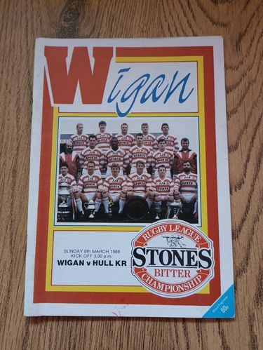 Wigan v Hull KR March 1988