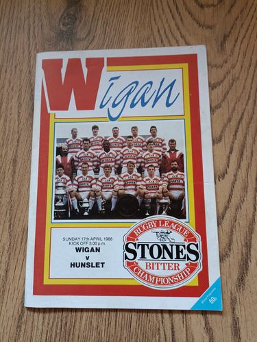 Wigan v Hunslet April 1988