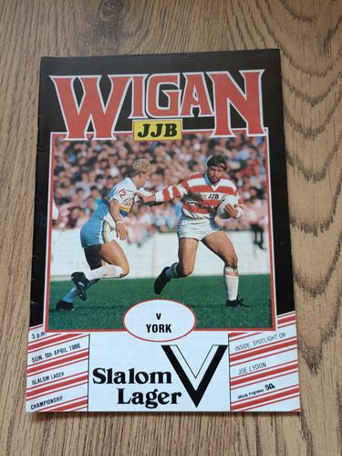 Wigan v York April 1986