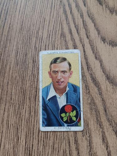 E Paynter (Lancashire) - No 19 Cricketers 1938 Player's Cigarette Card