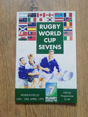 Rugby World Cup Sevens 1993 Programme and Results Sheet