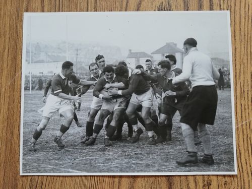 Wales v France 1948 Original Rugby Press Photograph