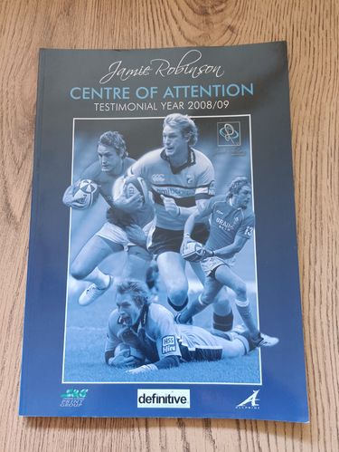 Jamie Robinson 'Centre of Attention' Cardiff 2008-09 Rugby Testimonial Brochure
