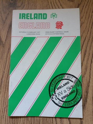 Ireland v England 1977 Signed