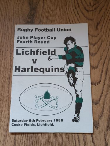 Lichfield v Harlequins Feb 1986 John Player Cup