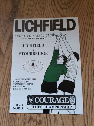 Lichfield v Stourbridge Sept 1990
