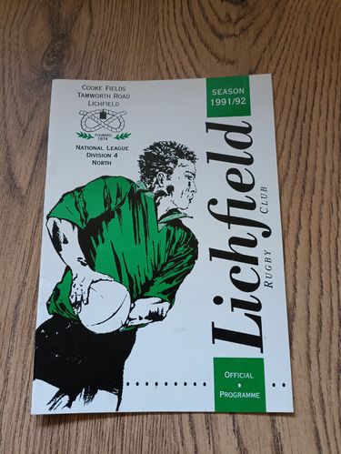Lichfield v Tynedale Sept 1991 Pilkington Cup