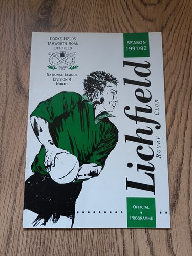 Lichfield v Tamworth Oct 1991 Staffordshire Cup