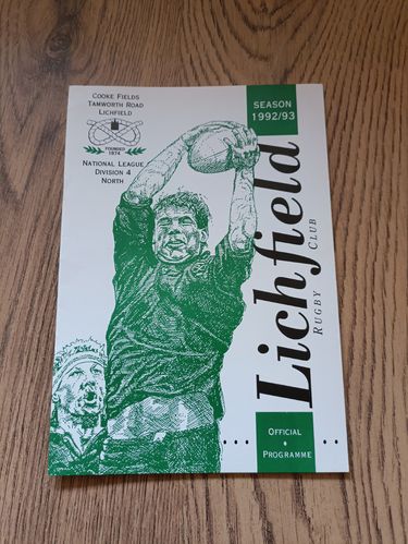 Lichfield v Newcastle Dec 1992 Staffordshire Cup