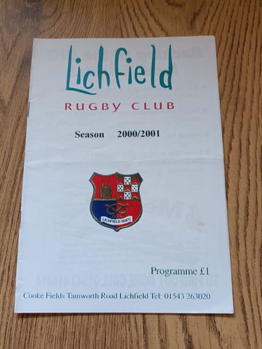 Lichfield v Camp Hill Sept 2000