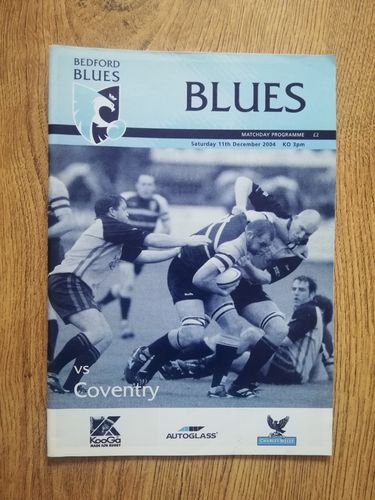 Bedford Blues v Coventry Dec 2004