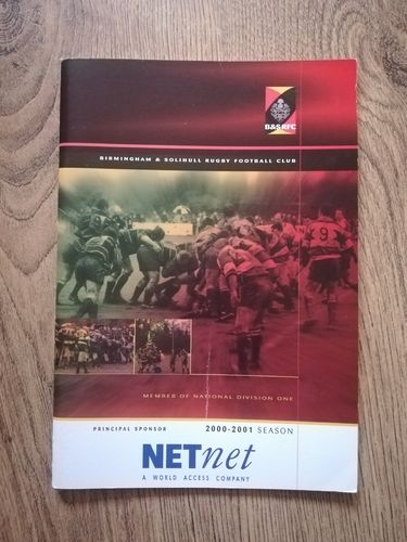 Birmingham & Solihull v Coventry Sept 2000 Rugby Programme
