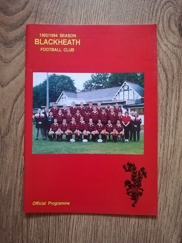 Blackheath v Coventry Oct 1993