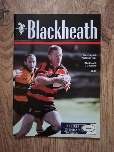 Blackheath v Coventry Oct 1997