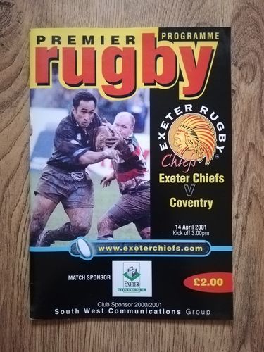 Exeter Chiefs v Coventry April 2001