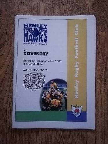 Henley Hawks v Coventry Sept 2000