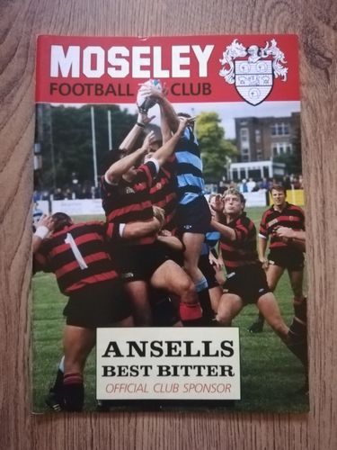 Moseley v Coventry March 1994 Rugby Programme