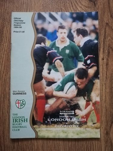 London Irish v Coventry March 1995