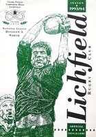 Lichfield Rugby Union Programmes