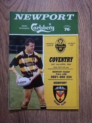 Newport v Coventry April 1994