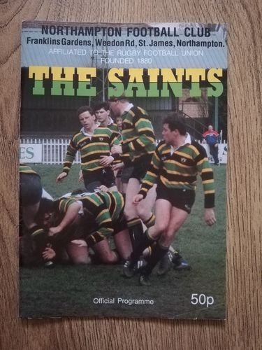 Northampton v Coventry March 1990 Rugby Programme