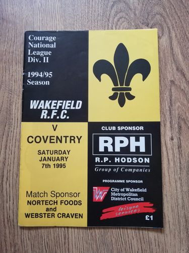 Wakefield v Coventry Jan 1995