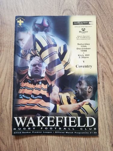 Wakefield v Coventry Dec 1998