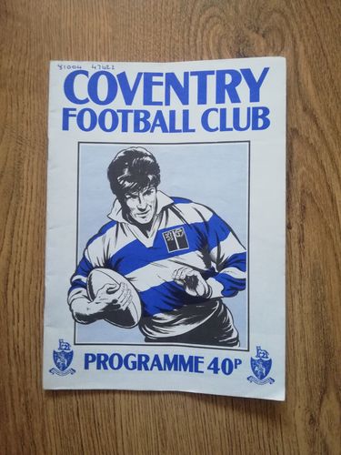 Coventry v Cardiff Sept 1987