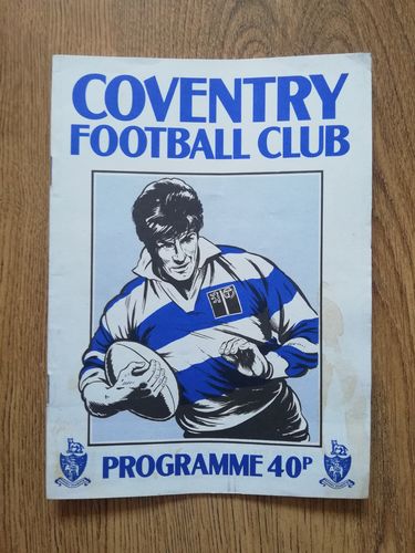 Coventry v Sale Feb 1988 John Player Cup