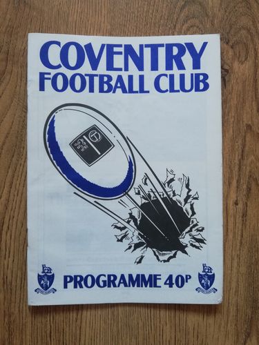 Coventry v Sale Sept 1988