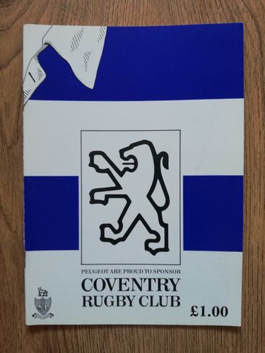 Coventry v Connacht Sept 1991