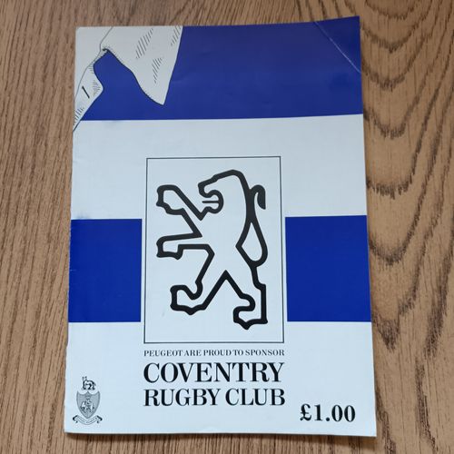 Coventry v Blackheath Feb 1992