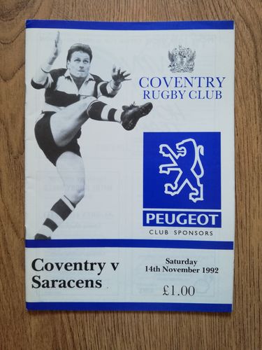 Coventry v Saracens Nov 1992