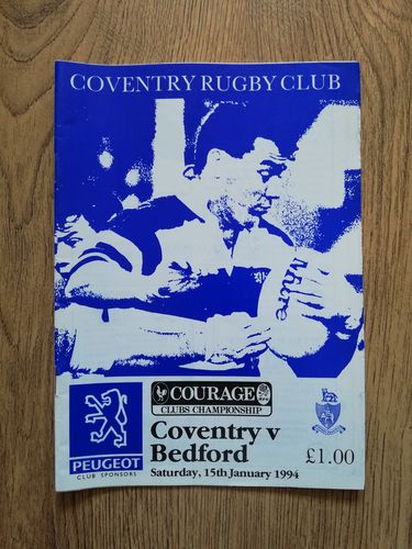 Coventry v Bedford Jan 1994