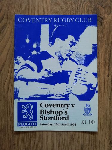 Coventry v Bishop's Stortford April 1994