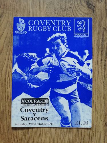 Coventry v Saracens Oct 1994