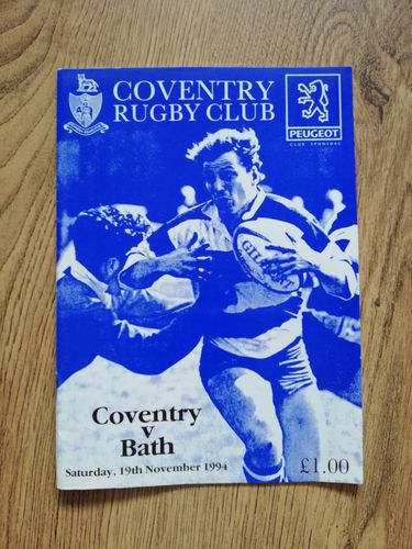 Coventry v Bath Nov 1994
