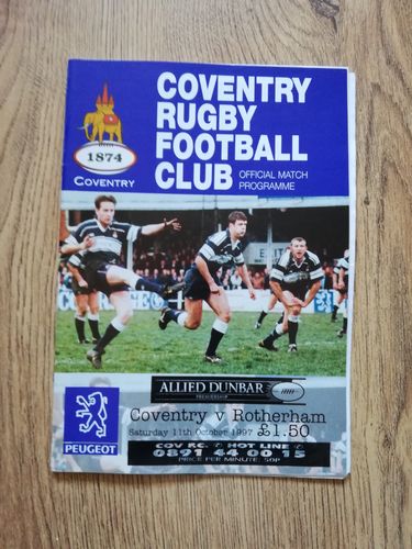 Coventry v Rotherham Oct 1997