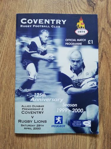 Coventry v Rugby Lions April 2000