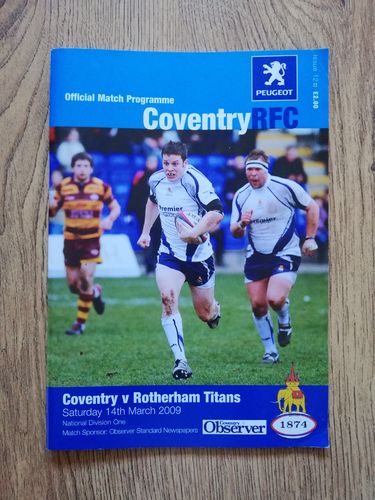 Coventry v Rotherham Titans March 2009