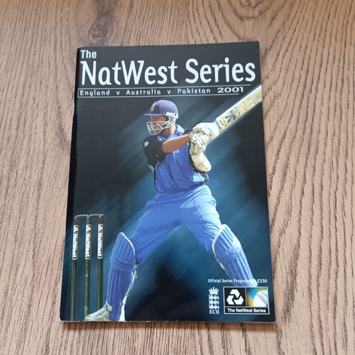 England v Australia v Pakistan 2001 Natwest Series Cricket Programme