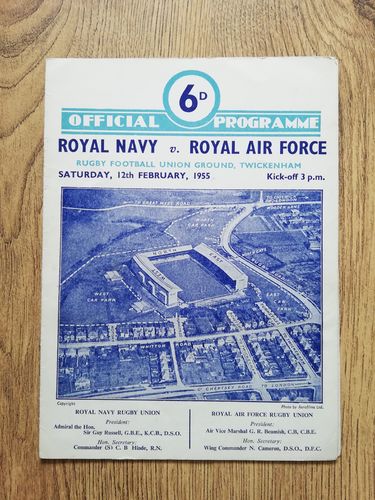 Royal Navy v Royal Air Force Feb 1955