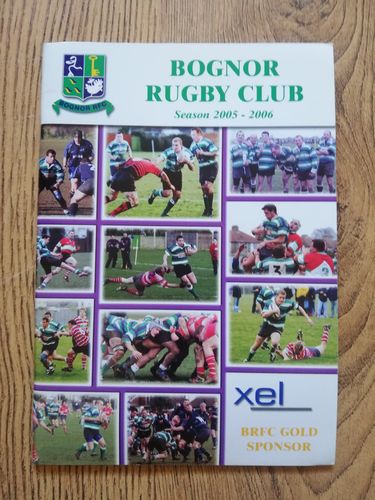 Bognor Rugby Club 2005-2006 Handbook