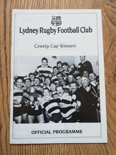 Lydney v Tredegar Oct 1988 Rugby Programme